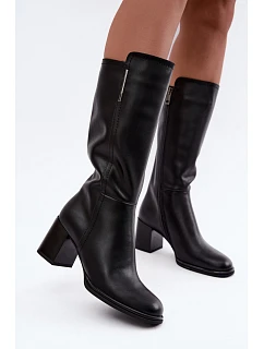 Kozačky na podpatku model 231599 Step in style