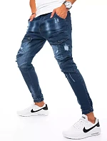 Pánske džínsové cargo modré tepláky FashionStreet UX3271