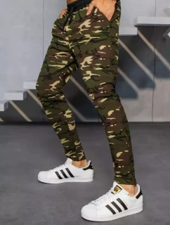 FashionStreet pánske hnedé tepláky moro UX3319