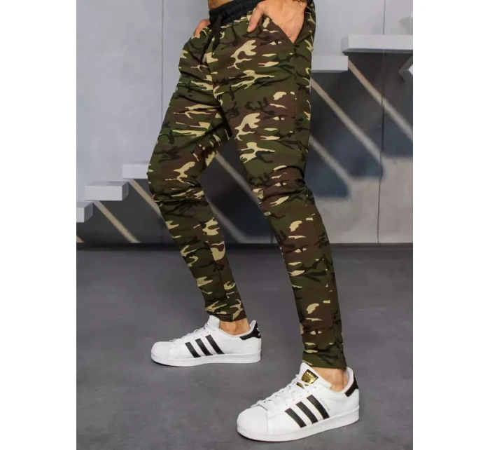 FashionStreet pánske hnedé tepláky moro UX3319 FashionStreet pánske hnedé tepláky moro UX3319