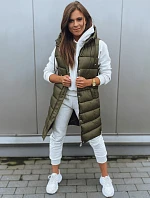 Dámska vesta KERIN tmavo zelená FashionStreet TY2918