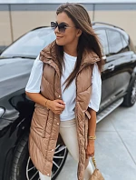 Dámska prešívaná vesta MARIEL camel FashionStreet TY3016