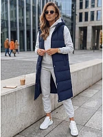 Kamizelka damska pikowana ELLA granatowa FashionStreet TY3034