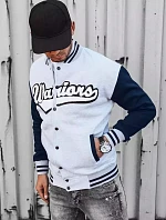 Pánska šedá mikina na zips FashionStreet BX5431