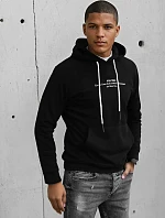 Pánska čierna mikina FashionStreet BX5458