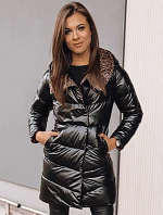 Dámska dvojcestná prechodná bunda DELSY LONG čierna FashionStreet TY3481