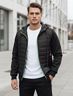 Pánska prešívaná bunda čierna FashionStreet TX4394
