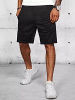 Pánske čierne teplákové šortky FashionStreet SX2206