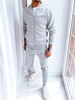 Pánska zateplená tepláková súprava svetlo šedá FashionStreet AX0728