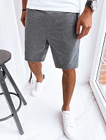 Pánske tmavosivé teplákové šortky FashionStreet SX2263