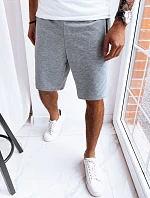 FashionStreet pánske svetlosivé teplákové šortky SX2264