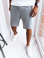 FashionStreet pánske svetlosivé teplákové šortky SX2277