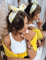 Dámska čelenka ANDOYA žltá FashionStreet HY0027