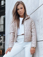 Dámska krátka prešívaná bunda SPORT HEVEN camel FashionStreet TY3711
