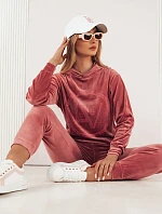 VIP PRIVATE dámsky velúrový set ružový FashionStreet AY0868