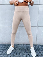 Dámske športové legíny SIMPLE LIFE camel FashionStreet UY1616