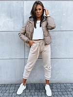 Dámska prešívaná bunda KHALEESI camel FashionStreet TY3878