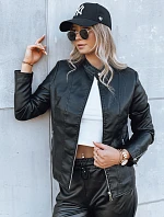 Dámska kožená bunda TRENDY FUSION black FashionStreet TY3896