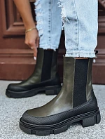 Dámske čižmy FROSTFALL green FashionStreet ZY0354