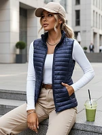 Dámska prešívaná vesta STANSY navy blue FashionStreet TY3962