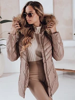 Dámska prešívaná zimná bunda SOLARIS cappuccino FashionStreet TY4010