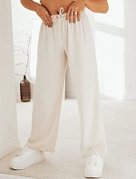 Dámske široké nohavice MADDIE light beige FashionStreet UY1832