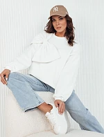 Dámska nadrozmerná mikina BOWLOOP ecru FashionStreet BY1263