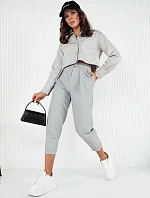 Dámske sivé nohavice BAFROT FashionStreet UY1888