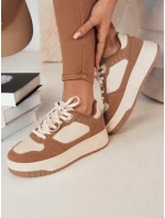 Dámské tenisky LETUR dark beige Dstreet ZY0470