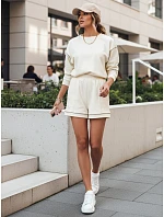 Dámsky teplákový komplet PULGAR ecru FashionStreet AY1011 Dámsky teplákový komplet PULGAR ecru FashionStreet AY1011