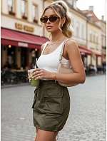 Dámska mini sukňa QUILLA zelená FashionStreet CY0438