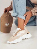 PERNES dámské tenisky béžové Dstreet ZY0482