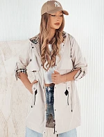 Dámska prechodná bunda VERDU ecru FashionStreet TY4228