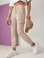 Dámske tepláky FLAYON beige FashionStreet UY2059