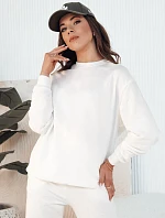 Dámska bavlnená mikina SWAN ecru FashionStreet BY1287
