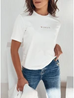 Dámské tričko ecru model 21976414 - Dstreet