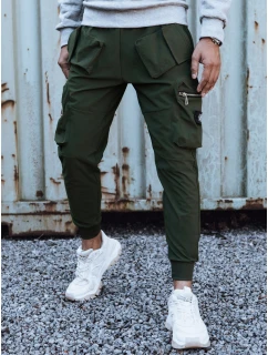 FashionStreet zelené pánske nákladné nohavice UX4301
