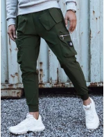 FashionStreet zelené pánske nákladné nohavice UX4301 FashionStreet zelené pánske nákladné nohavice UX4301