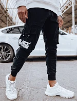 Pánske bojové nohavice čierne FashionStreet UX4303