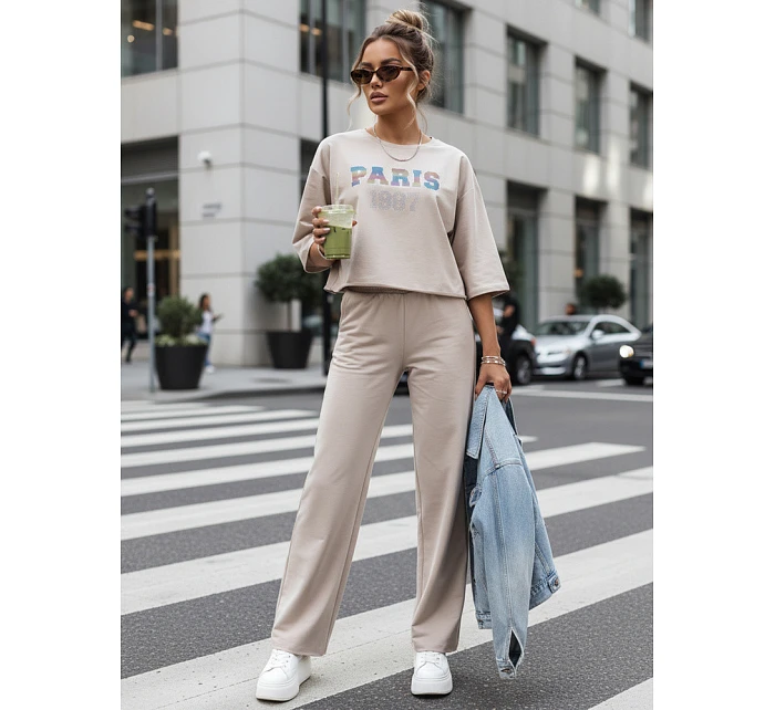 Dámský set beige Dstreet model 21977129 - FashionStreet Dámský set beige Dstreet model 21977129 - FashionStreet