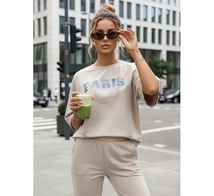 Dámský set beige Dstreet model 21977129 - FashionStreet Dámský set beige Dstreet model 21977129 - FashionStreet