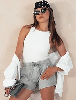 Dámske džínsové šortky CITYCHIC šedé FashionStreet SY0349