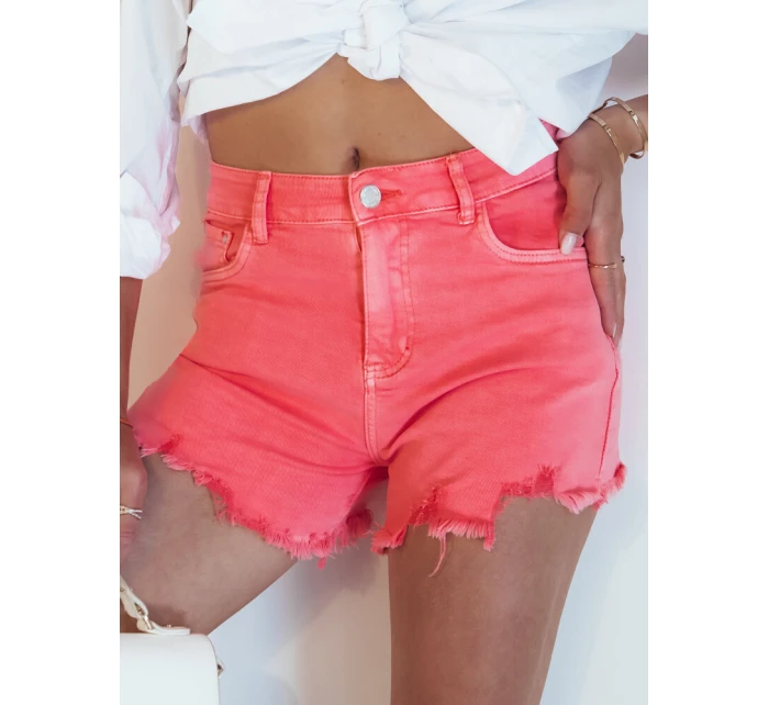 Dámské šortky růžové model 21977779 - Dstreet Dámské šortky růžové model 21977779 - Dstreet