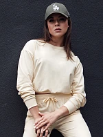 Dámska klasická krémová mikina CASUALVIBE FashionStreet BY1297