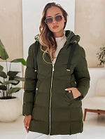 Dámska zimná bunda s kapucňou GABRIELLE zelená FashionStreet TY4364