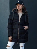 Dámska zimná bunda s kapucňou GABRIELLE black FashionStreet TY4366