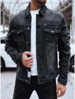 Pánska džínsová bunda čierna FashionStreet TX4703