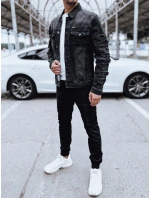 Pánska džínsová bunda čierna FashionStreet TX4703