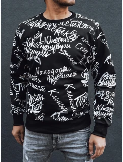 Pánska mikina s kapucňou čierna FashionStreet BX5739