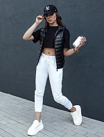 Dámska prešívaná vesta so stojačikom STYLISHZ čierna FashionStreet TY4440